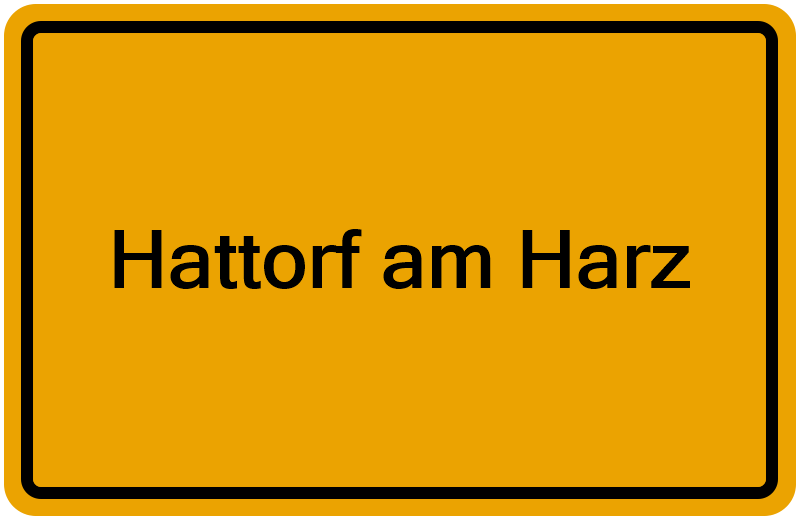Handelsregisterauszug Hattorf am Harz